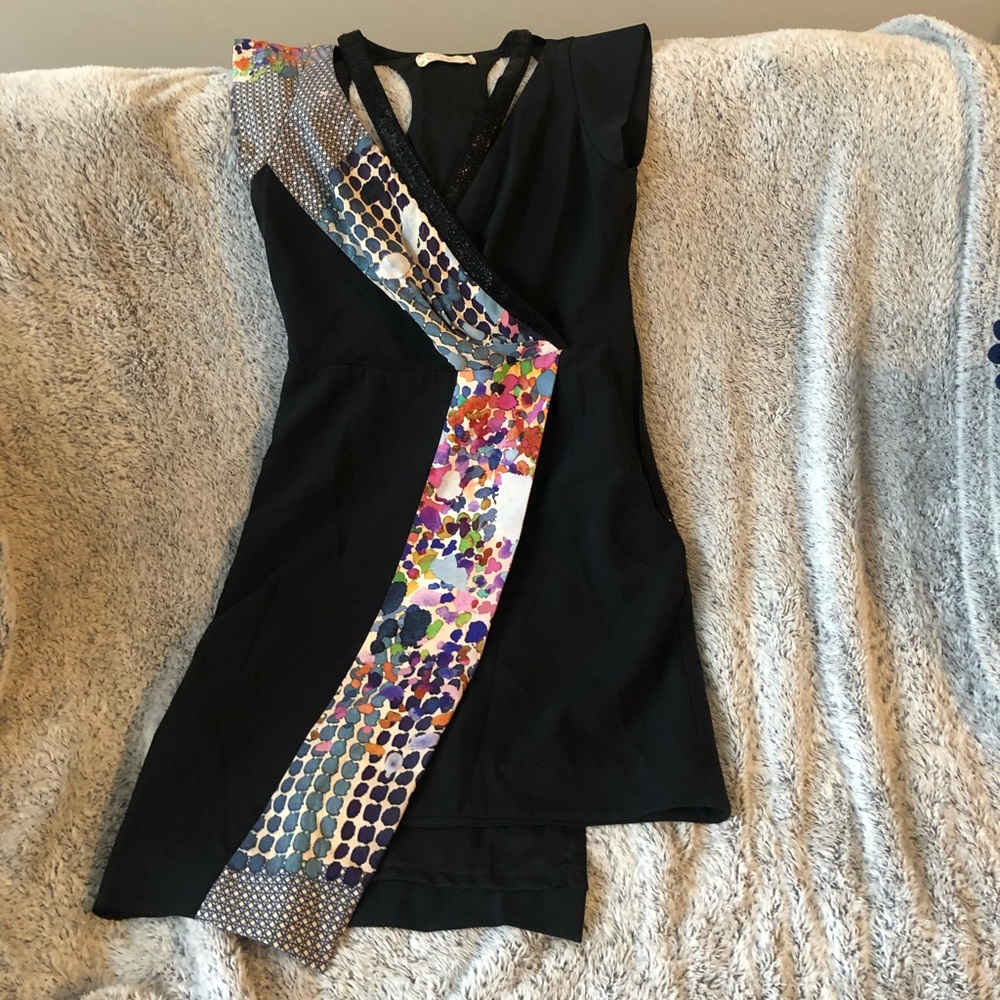 Nicole Miller one of a kind asymmetrical dress